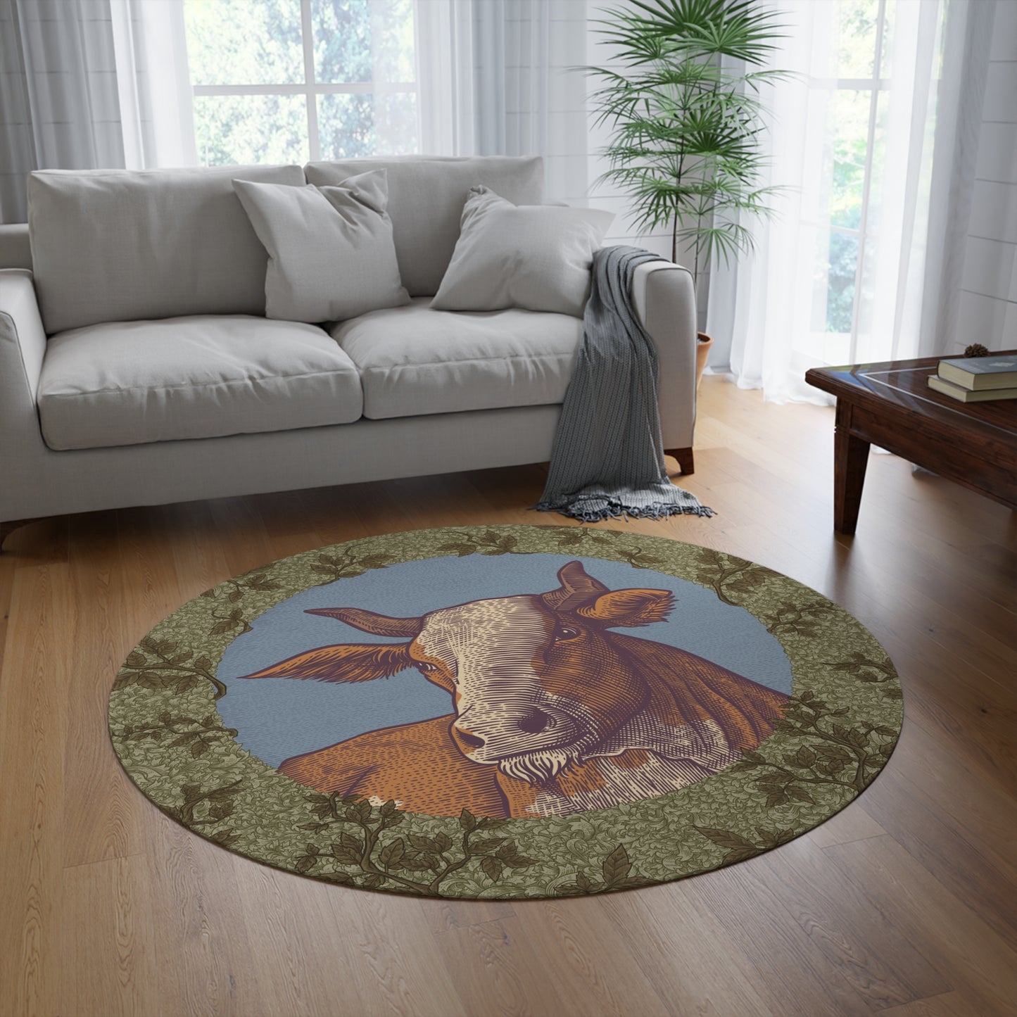 Grass fed grass finished panda massaged rug