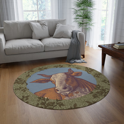 Grass fed grass finished panda massaged rug