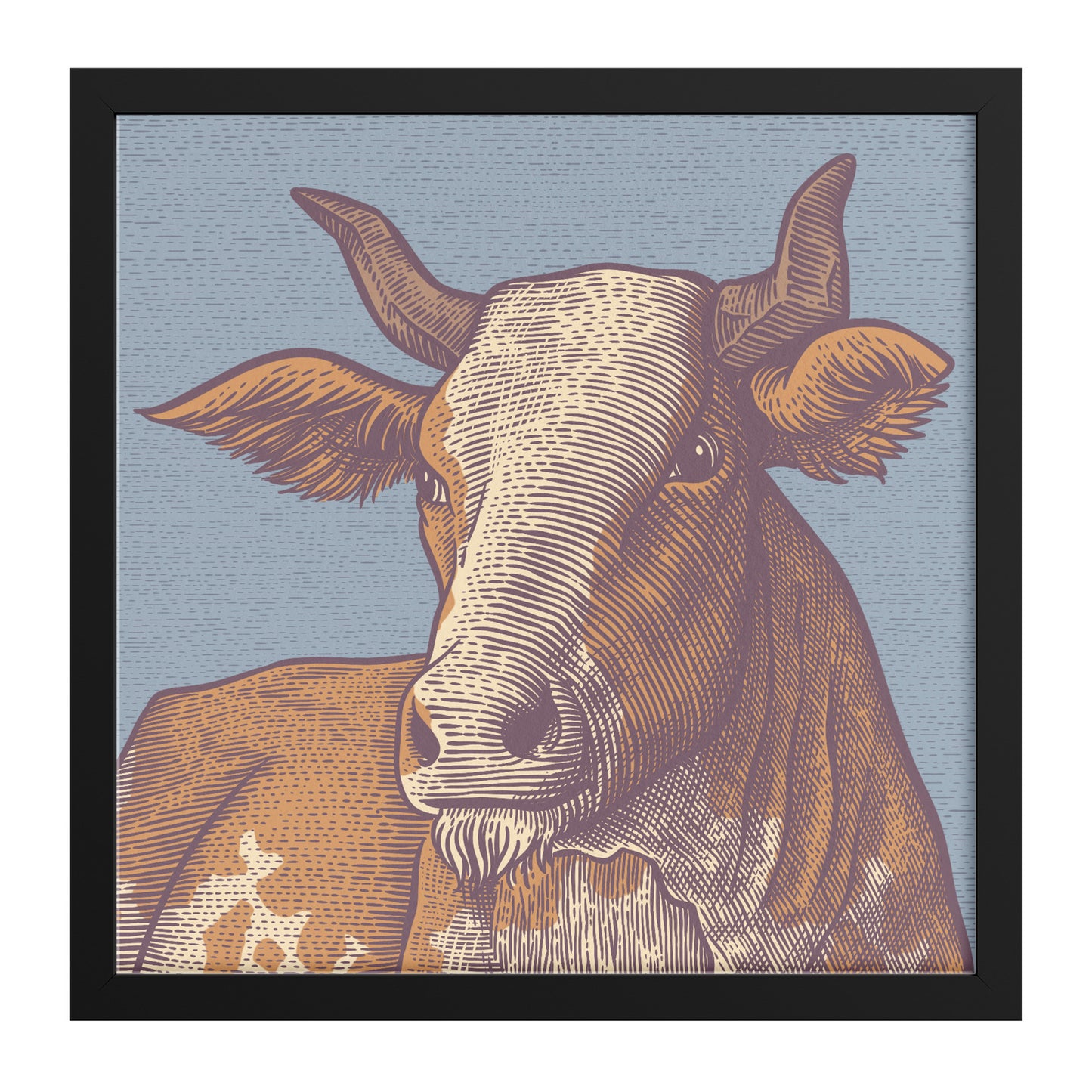 Grass fed grass finished panda massaged framed canvas