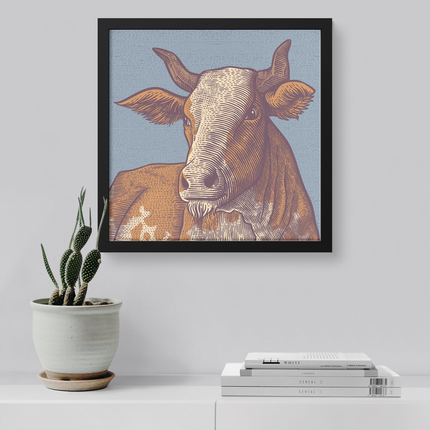 Grass fed grass finished panda massaged framed canvas