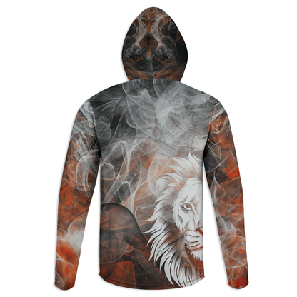 King long sleeve hoodie - white