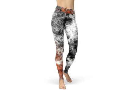Carnivore leggings on red