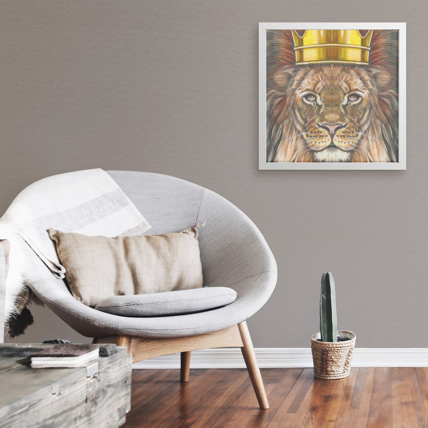 King framed canvas