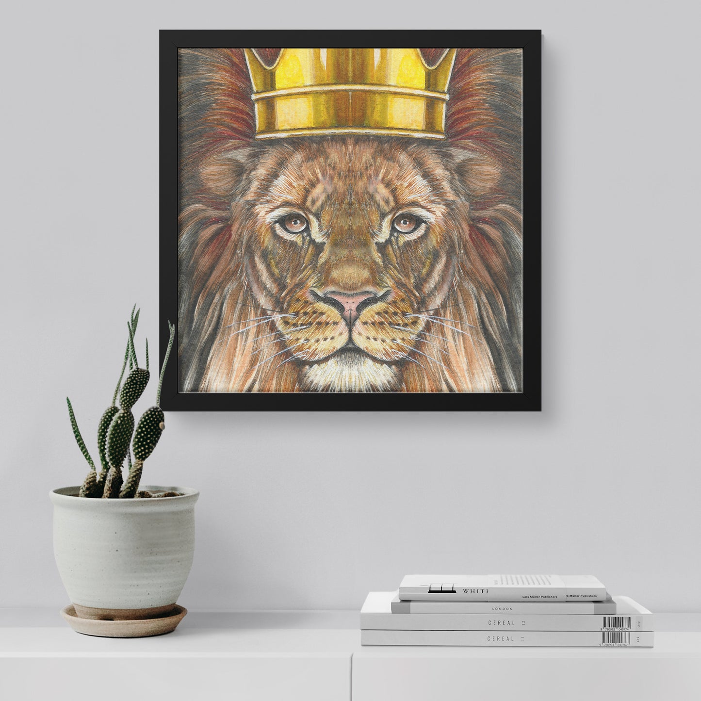 King framed canvas